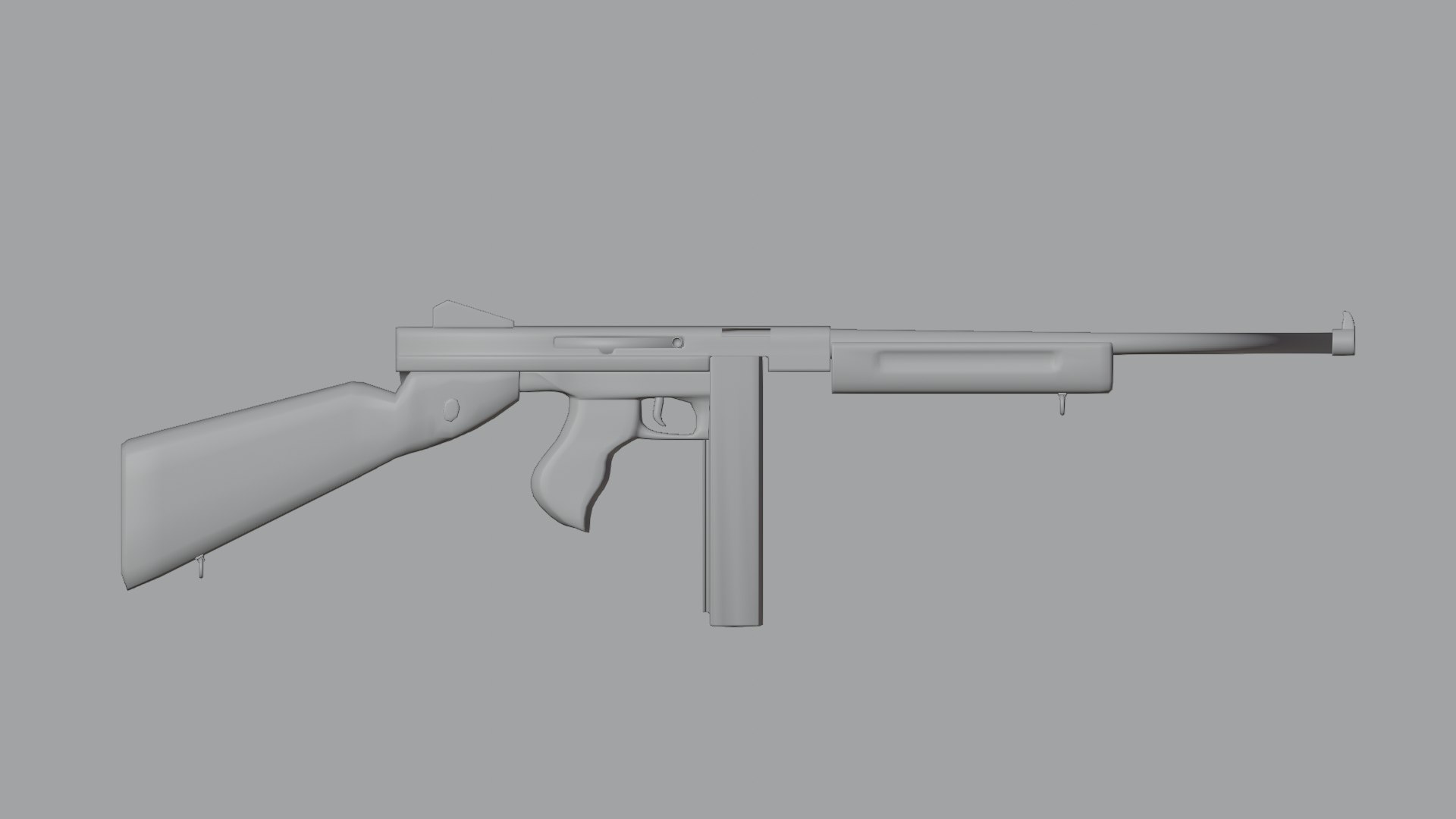 Thompson M1 Submachine Gun 3D Model - TurboSquid 1824273