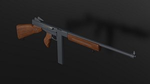 Thompson M1 Submachine Gun 3D model