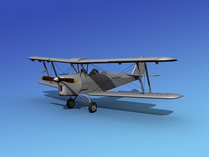 Dehavilland DH-82 Tiger Moth Bare Metal