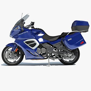 triumph trophy se motorcycle 3d model