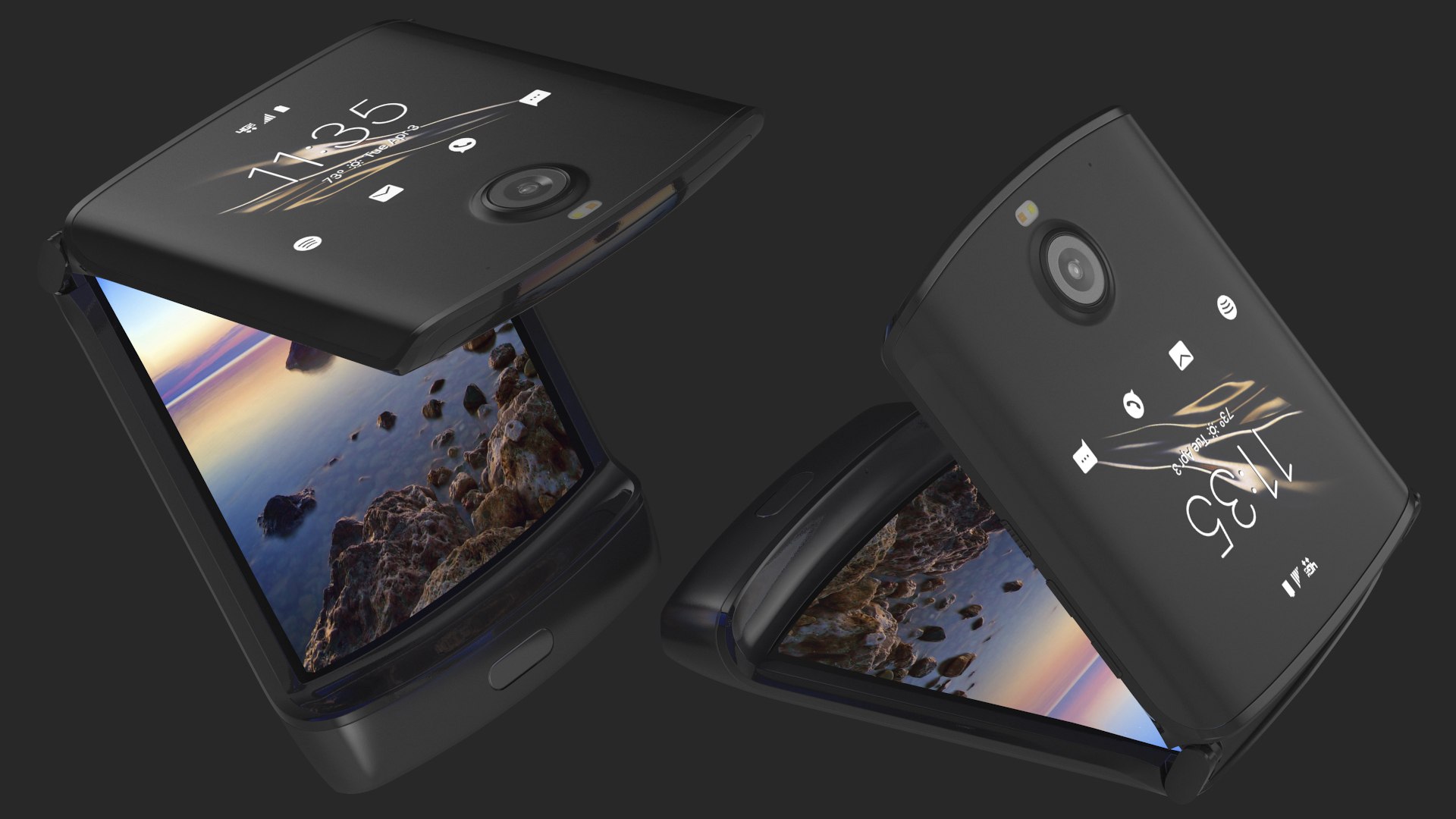 Black Motorola Razr Flip Phone 3D Model - TurboSquid 1546006
