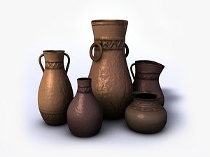 ancient vases 3d max