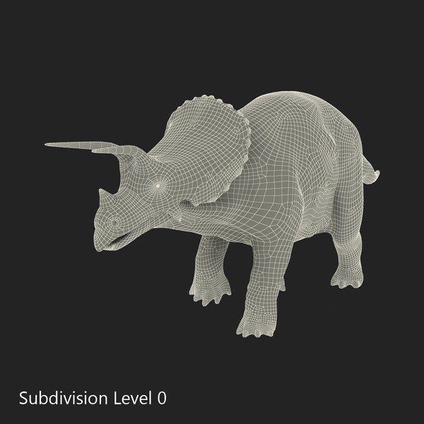 triceratops pose 3 3d max