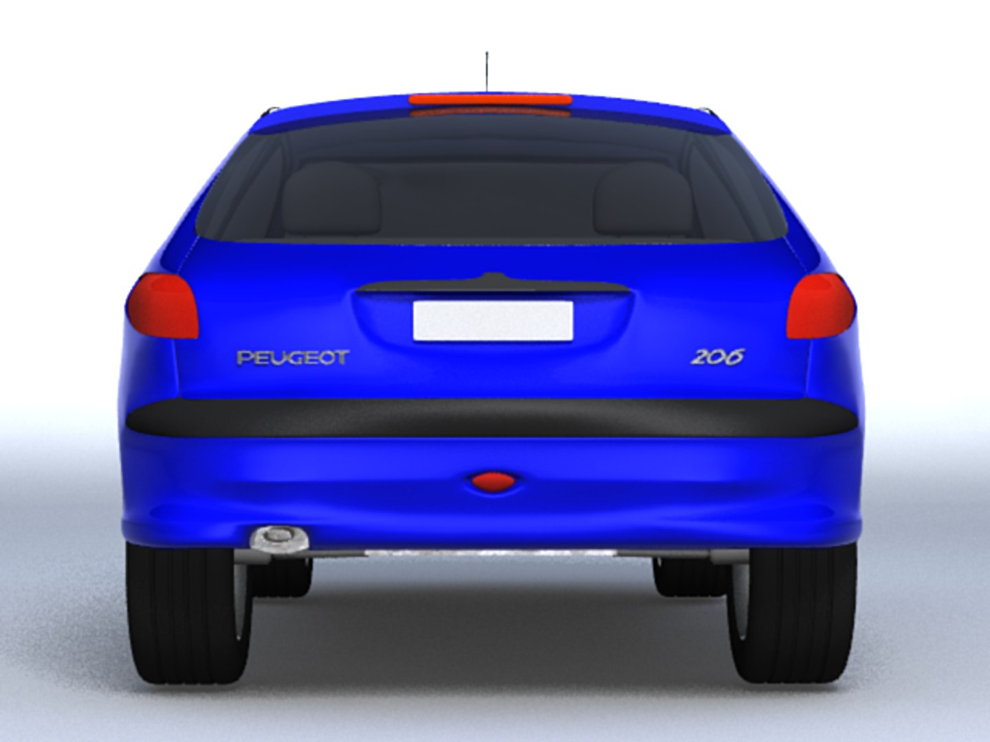 3d Peugeot 206