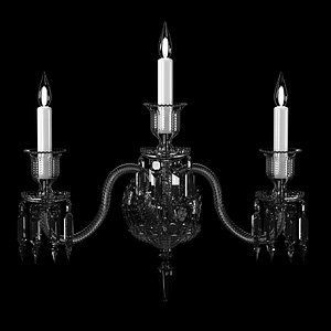 Baccarat Zenith WALL SCONCE 3 LIGHTS Clear crystal