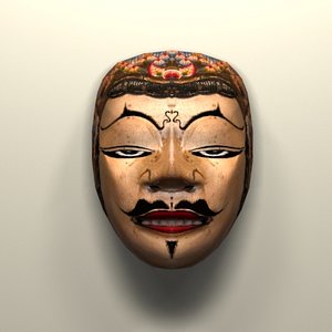 3d javanese mask