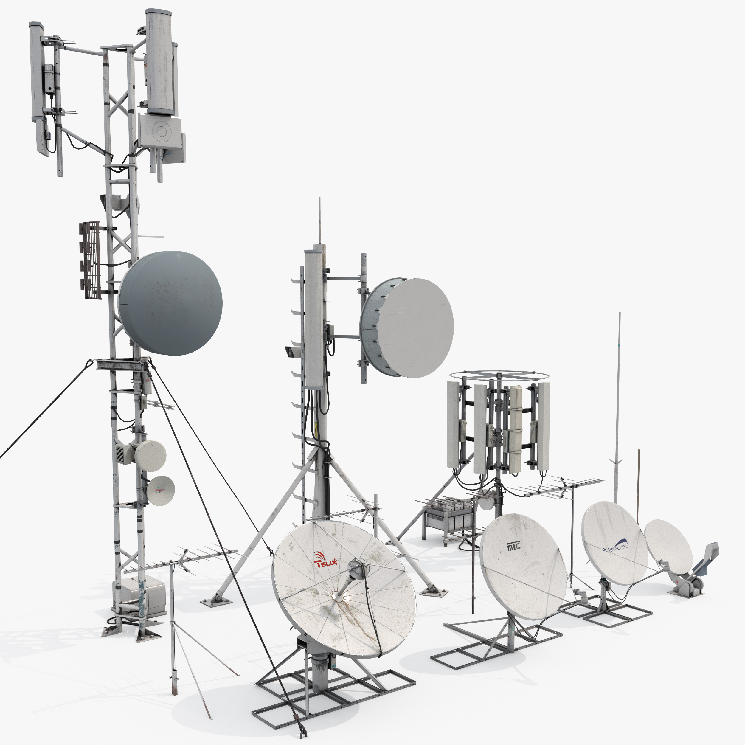 3D towers antennas model - TurboSquid 1399463