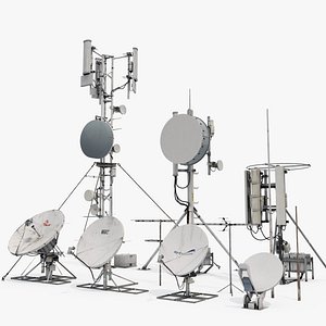 3D towers antennas model