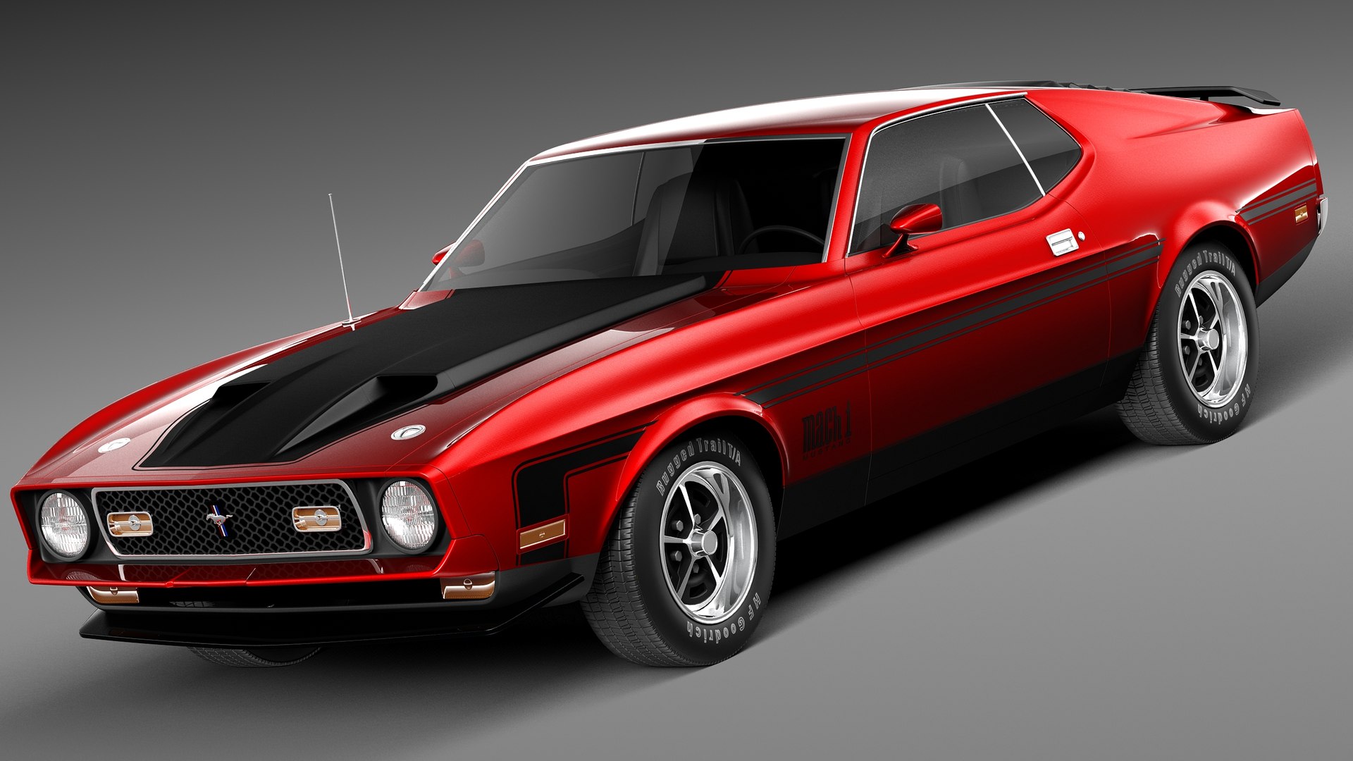 フォードマスタングマッハ1 19713Dモデル - TurboSquid 673131