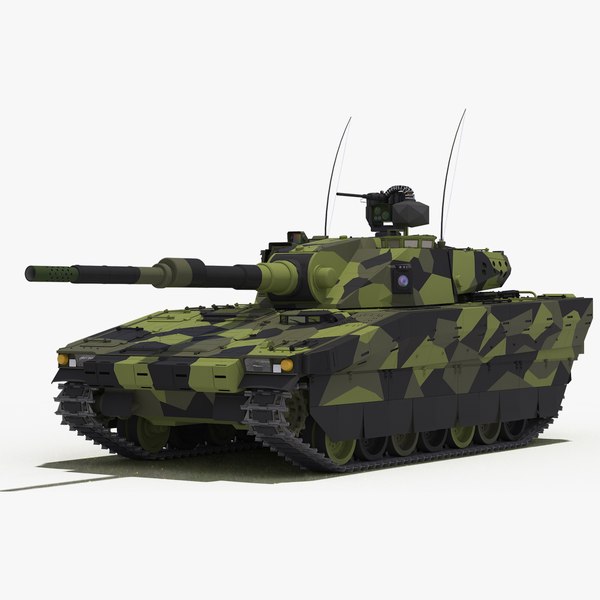 CV90 120-T Light Tank (White Camo) 3D Model $199 - .max .fbx .obj - Free3D