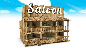 wild west saloon obj