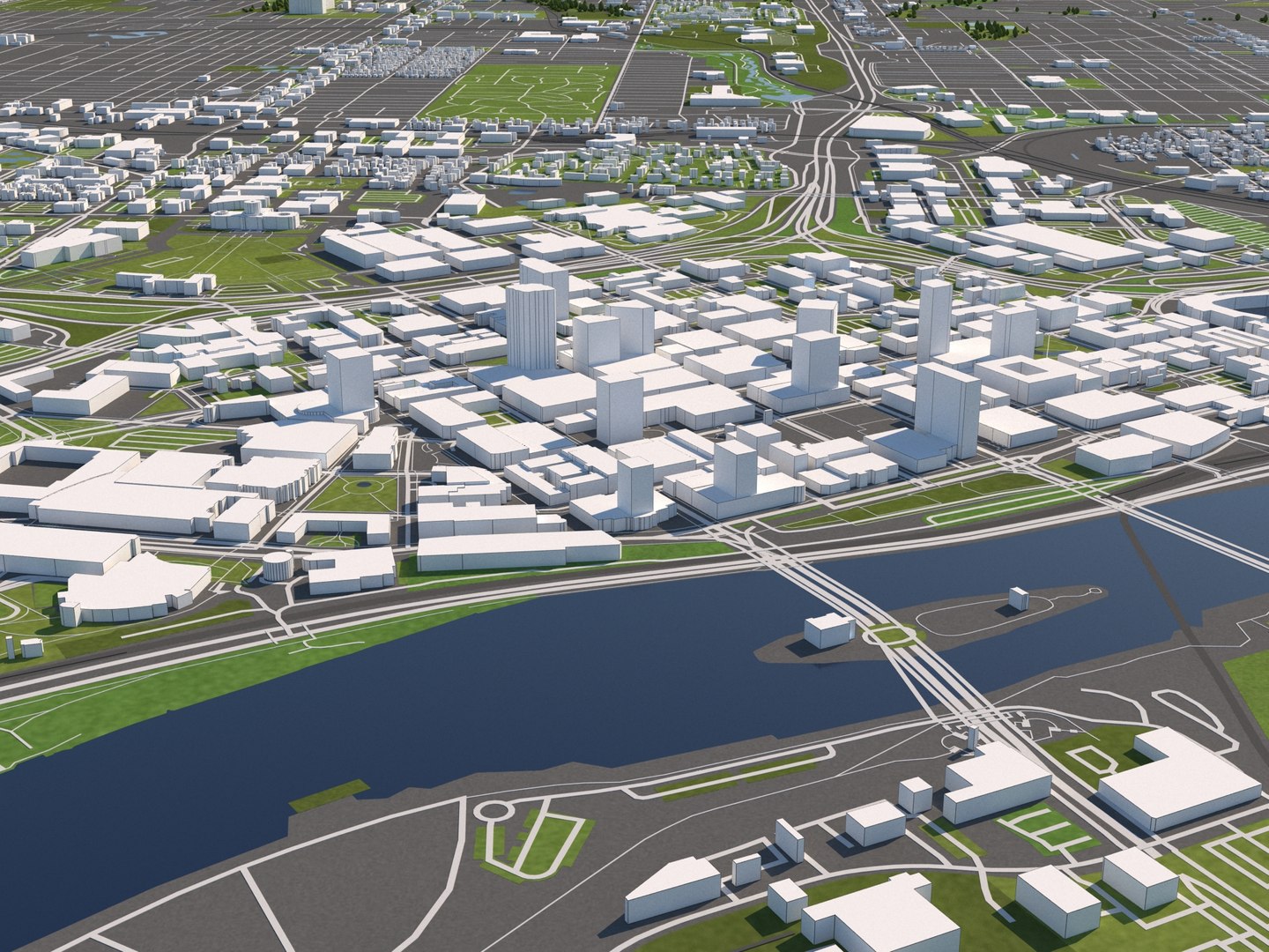 Buildings Houses Maps 3D Model - TurboSquid 1612806
