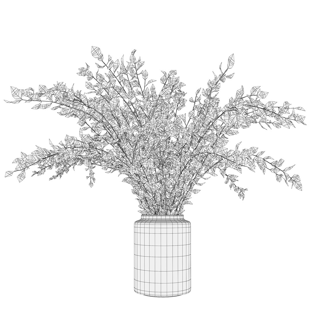 Branches Vase 3D Model - TurboSquid 1314996