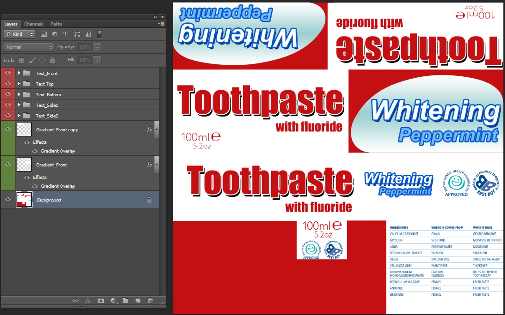 3d Toothbrush Toothpaste Box Model