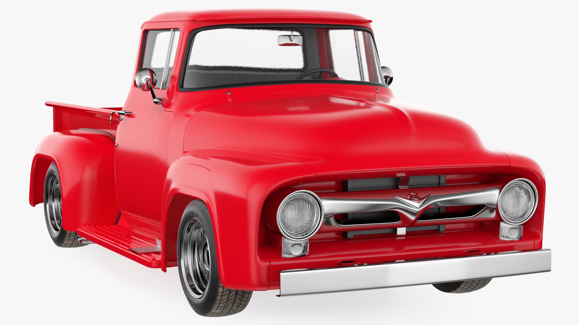 1956 Ford F100 Pickup Truck Tuned 3D model preview