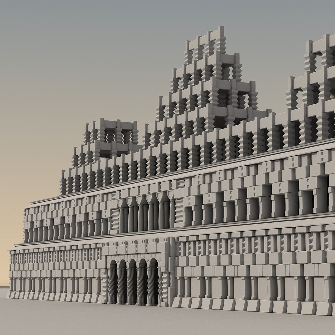 3d ancient fantasy building model