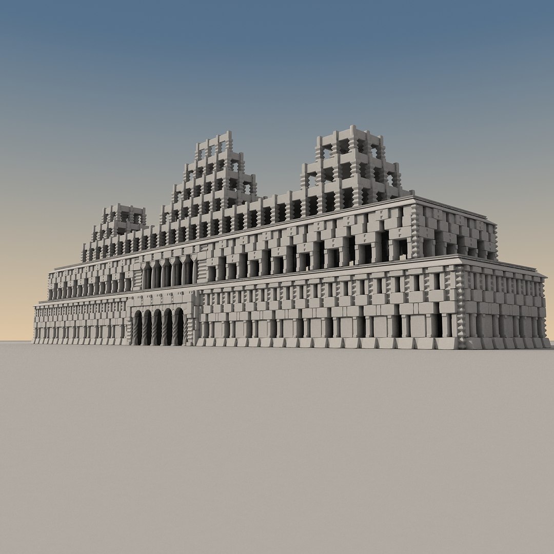3d ancient fantasy building model