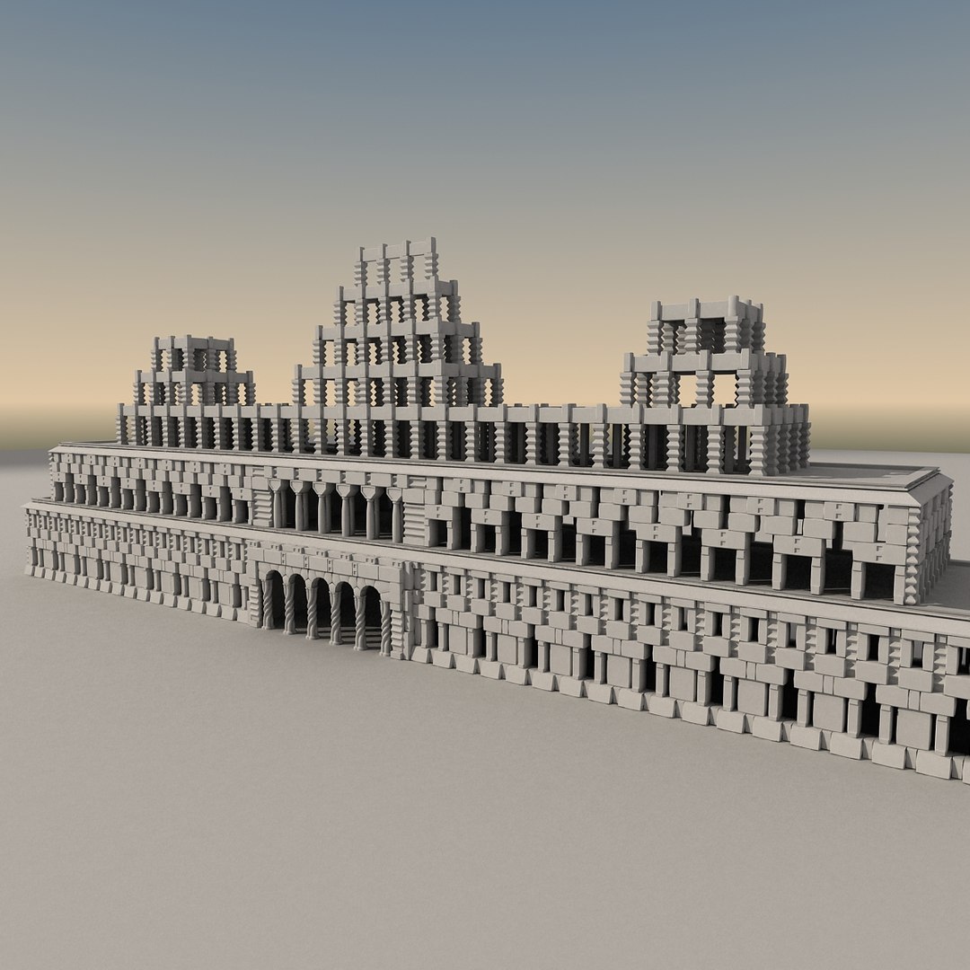 3d ancient fantasy building model