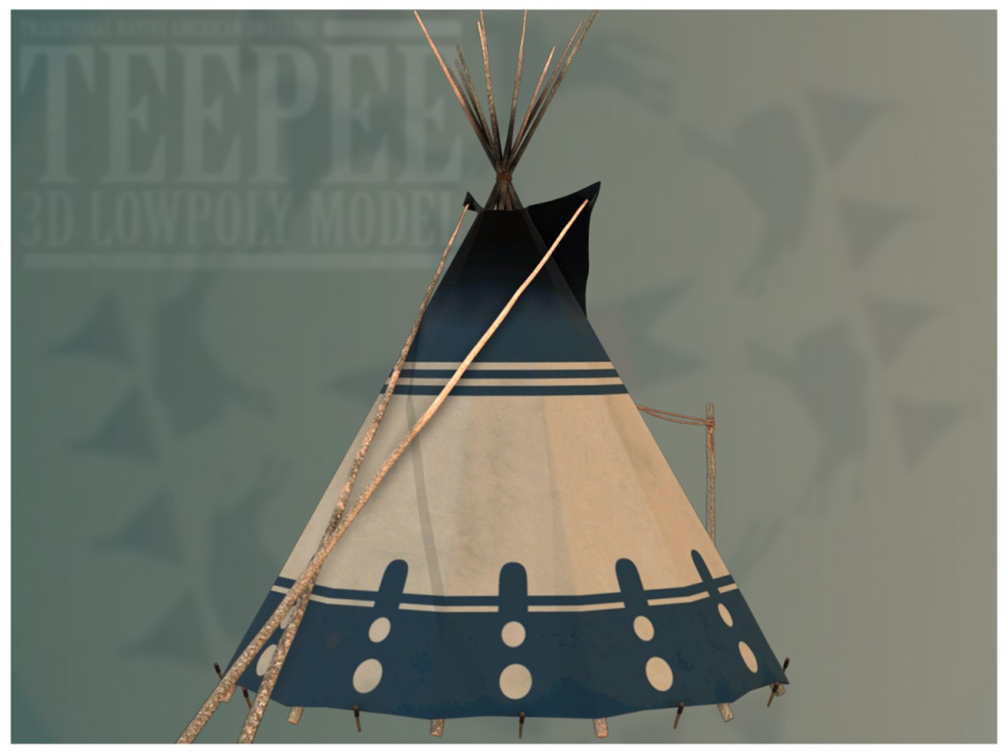 3D Teepee Model - TurboSquid 1189807