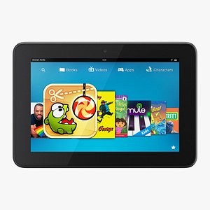 amazon kindle hd 8 3d model