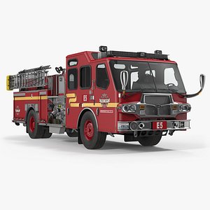 Fire Apparatus E One Quest Seattle 3D Model