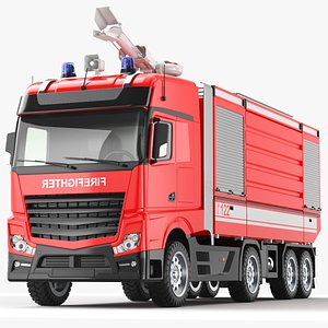 3D Detailed Fire Truck