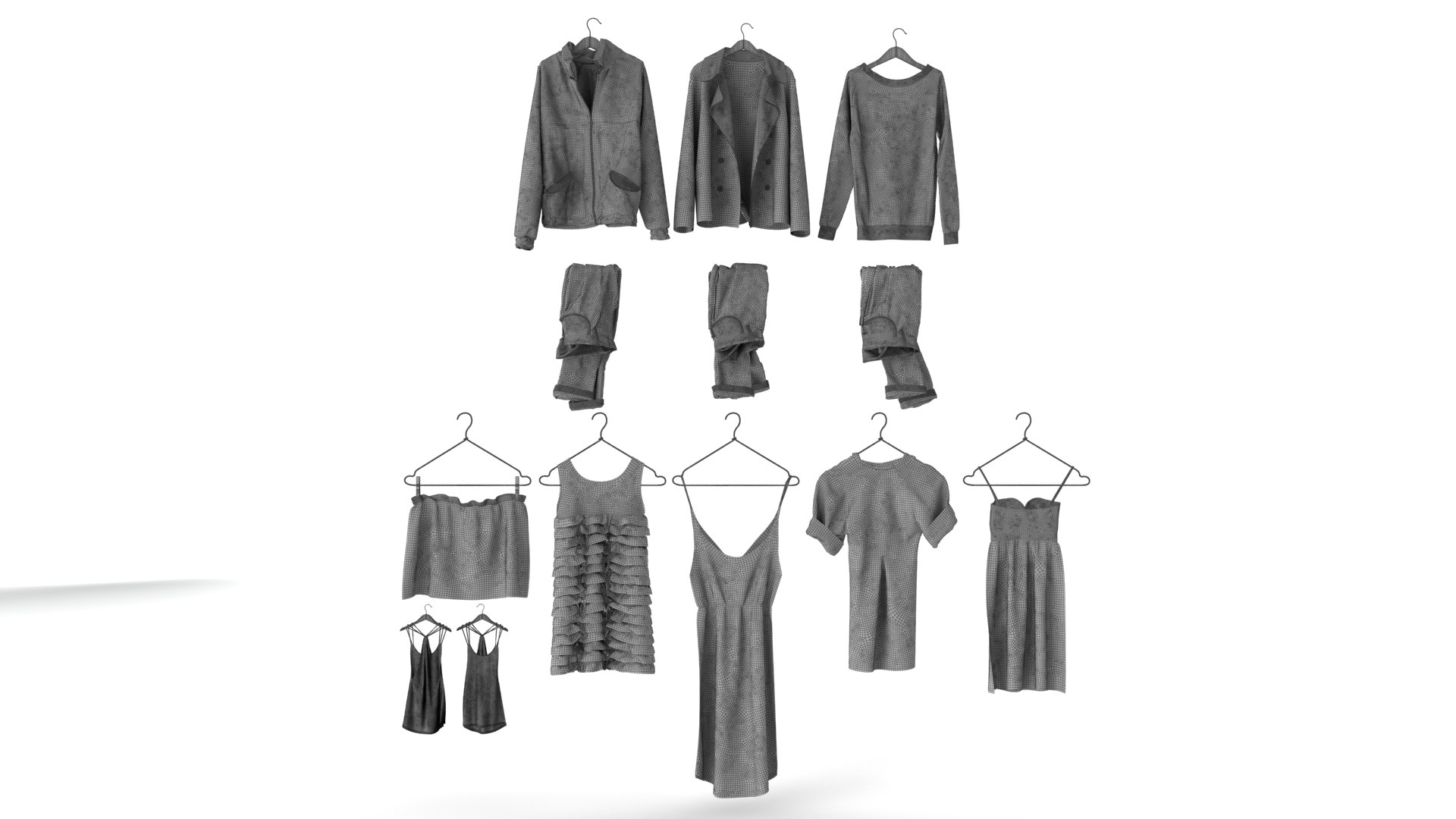 Clothes Rack VOL 10 model - TurboSquid 2136553