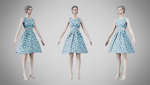 Dress 33 Crystalline Drift Brocade