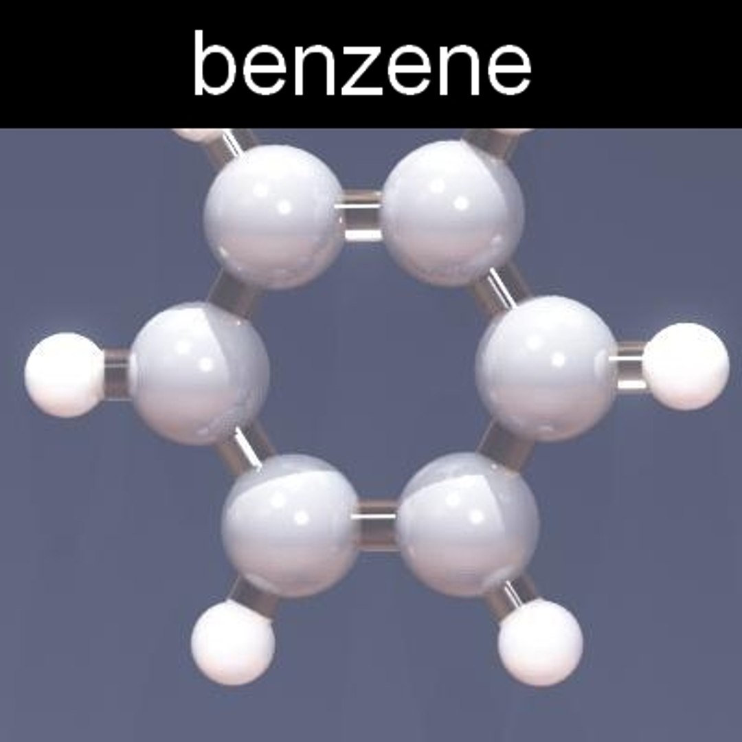 Molecule Benzene 3d Model