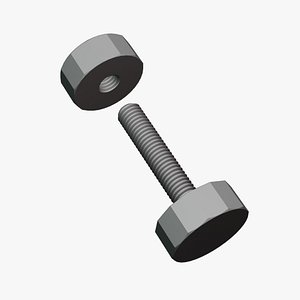 Hex Bolt and Nut M8 x 40 mm