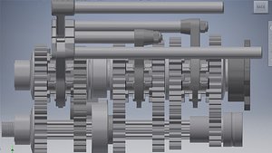 hewland ld 200 gear box 3d model