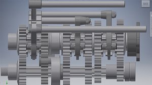 hewland ld 200 gear box 3d model