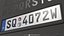 Customizable German License Plate 3D model