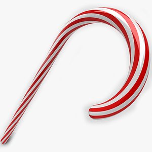 christmas candy cane 3d 3ds