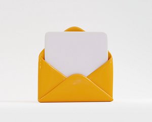 Cartoon Envelope 3D