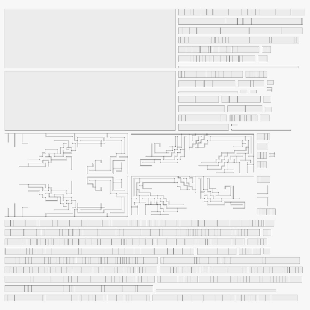 3D Model Rectangular Labyrinth 1 - TurboSquid 2047806