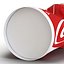 Copa de bebida arrugada modelo Coca Cola 2 3D