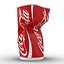 Copa de bebida arrugada modelo Coca Cola 2 3D