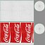 Copa de bebida arrugada modelo Coca Cola 2 3D