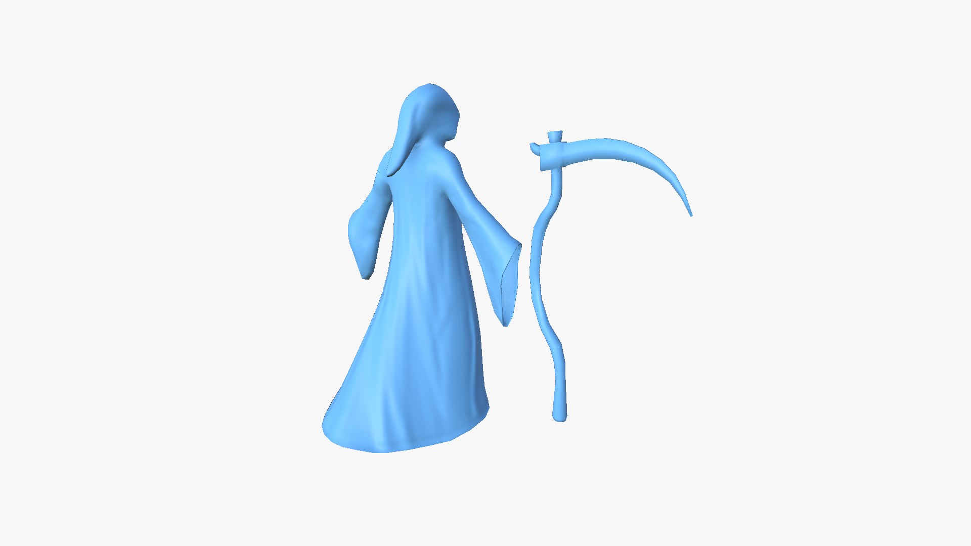 Grim Reaper Costume A02 Bloody Scythe - Character Design 3D model ...