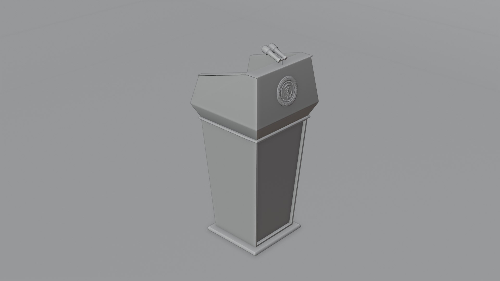 Presidential Podium 4K And 2K Textures 3D Model - TurboSquid 1984446