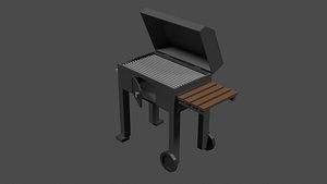 3D Lowpoly Grill model