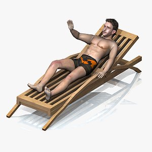 Man On A Beach Chair Rigged