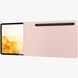 3D Samsung Galaxy Tab S8 PinkGold