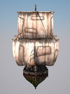 brig destruction sails fbx