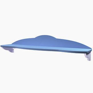 3D model 3d model of a designer shelf for 3d printing
