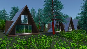 forest house exterior model