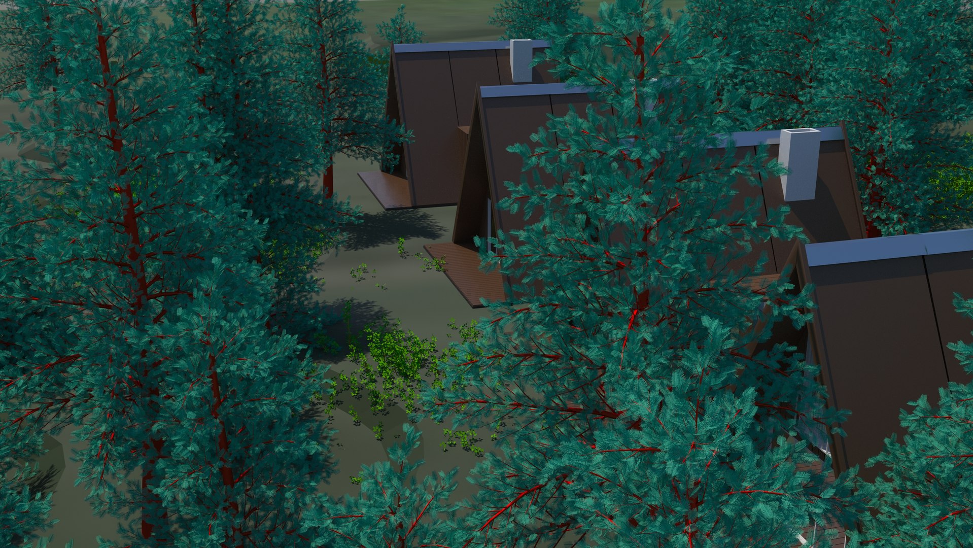 Forest House Exterior Model - TurboSquid 1651317