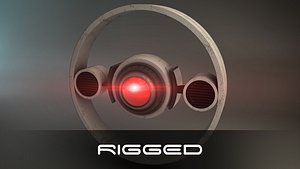Rigged Futuristic Drone