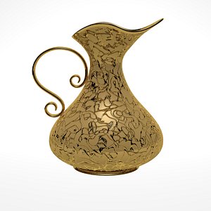 gold pitcher 3d model